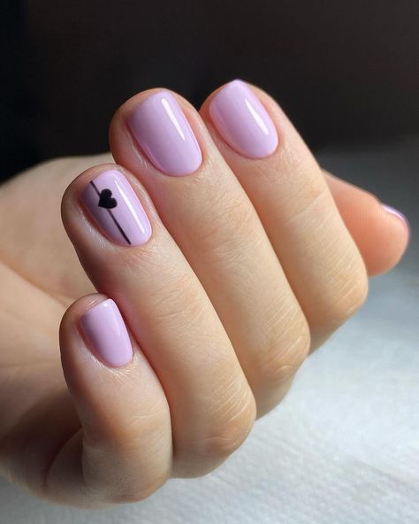 Pastel Pink Nail Art, Purple And Pink Nails, Pastel Pink Nails, Long Wear Nail Polish, Heart Nail Designs, Work Nails, Pink Nail Art, Cute Gel Nails, Short Acrylic Nails Designs