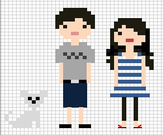 Embroidery Patterns Cross Stitch, Cross Stitch People, Stitch Family, Portrait Cross Stitch, Stitch People, Cross Stitch Family, Pola Kristik, Cross Stitch Heart, Mini Cross Stitch