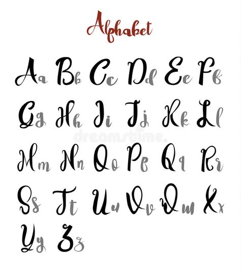 Photo about Alphabet   letters lettering calligraphy vector art latin. Illustration of fonts, design, background - 84279691 Cursive Fonts Alphabet, Doodle Art Letters, The Garden Of Words, Light Tattoo, Chalkboard Lettering, Alfabet Letters, Typography Alphabet, Visual Thinking, Alphabet A