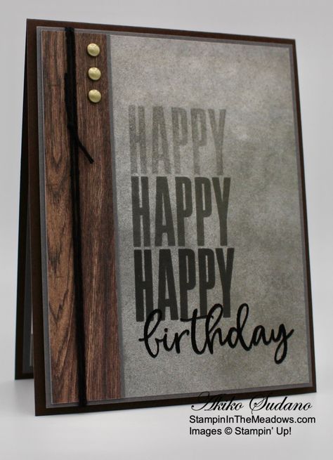 Birthday Cards Men Diy, In Good Taste Dsp Stampin Up Cards Masculine, Stampinup Birthday Cards For Men, Masculine Stampin Up Cards Male Birthday, Man Birthday Card Ideas, Stampin Up Biggest Wish Birthday Cards, Stampin Up Male Birthday Card Ideas, Male Birthday Cards Stampin Up Simple, Stampin Up In Good Taste Dsp