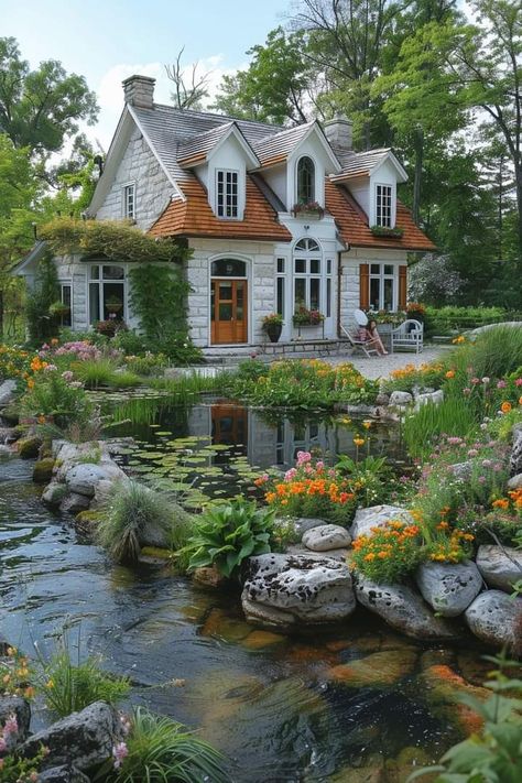 Fairytale Houses, Fairytale House, Building A Cabin, English Country Cottage, Cottage Farm, Quaint Cottage, Cute Cottage, Dream Vacations Destinations, Fantasy House