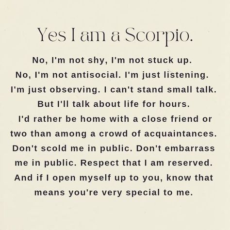 ♏Scorpio Zodiac Sign🦂 on Instagram: "Scorpio Life ♏ #scorpio #scorpion #scorpioBrain #zodiac #zodiacsigns #astrology #horoscope" Scorpio With Scorpio, Scorpio Poetry, Zodiac Facts Scorpio, Scorpio Obsession, Scorpio Zodiac Facts Women, Scorpio Zodiac Traits, Infp Scorpio, Scorpio Characteristics, Zodiac Mind Scorpio