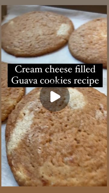 Rebeca Huffman on Instagram: "✨Cream cheese filled Guava cookies recipe here✨

Ingredients:
-Sugar cookie dough, thawed and softened
-About 4 ounces of Guava Paste, softened
-1 block of cream cheese
-3.5 cups of powdered sugar+ 1/4 cup more for decorating when baked
-1 tbsp of vanilla extract

Instructions:
-First make your cream cheese filling by mixing the powdered sugar, cream cheese, and vanilla extract until smooth creamy consistency. You’ll place the mix inside of a piping bag or make your own using a freezer bag as shown in video.  Pipe dollops of cream cheese onto a parchment paper lined tray and place in freezer for an hour to set. 
-Then make your guava cookie batter by briefly mixing the cookie dough and guava paste until it has a marbled look.  Place in freezer to also set in t Guava Cookies, Guava Paste, Piping Bag, Sugar Cookie Dough, Cream Cheese Filling, Cookies Recipe, Parchment Paper, Powdered Sugar, Vanilla Extract