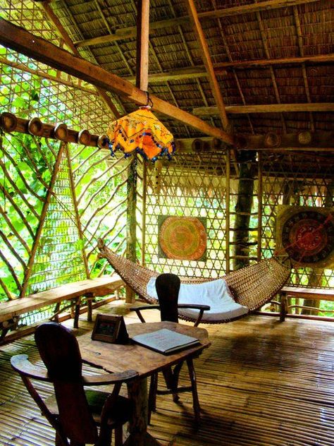 ENIGMATA Treehouse, Camiguin Island #Philippines #Pilipinas #Pinas ... Native Architecture, Camiguin Island, Philippine Architecture, Balinese Decor, Philippine Houses, Bahay Kubo, Tropical House Design, Bamboo House Design, Jungle House