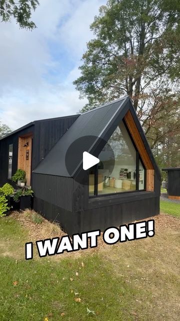 Chance’s Home World on Instagram: "😎This is the “A- Frame Cabin by Zook Cabins! This prefab house is one of the coolest park model/ tiny homes I’ve ever toured! WATCH THE FULL TOUR ON THE CHANNEL FOR ALL THE INFO AND PRICING, link in bio!  #prefabhouse #prefabhome #tinyhouse #tinyhome #manufacturedhome #mobilehome #modularhome #housetour #newhome" Diy Tiny House Under $5000, Zook Cabins, Prefab Tiny House Kit, Home Depot Tiny House, Cheap Prefab Homes, Small Prefab Cabins, Small Prefab Homes, Small House Model, Small Houses On Wheels