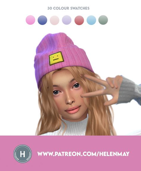 Cc Sims4, Sims 4 Cc Folder, Cute Beanies, Cc Beanie, Have A Lovely Weekend, Kids Beanies, Welcome To My Page, Head Accessories, Sims 4 Cc