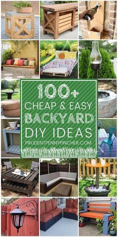 Patio furniture, fire pits and other outdoor items are SO expensive! With the right tools and a tutorial, you can easily make them for half of what it would cost you to buy them. So save some Easy Diy Backyard Ideas, Backyard Diy Ideas, Backyard On A Budget, Diy Backyard Ideas, Easy Backyard Diy, Easy Backyard, Backyard Diy, Easy Landscaping, Budget Patio