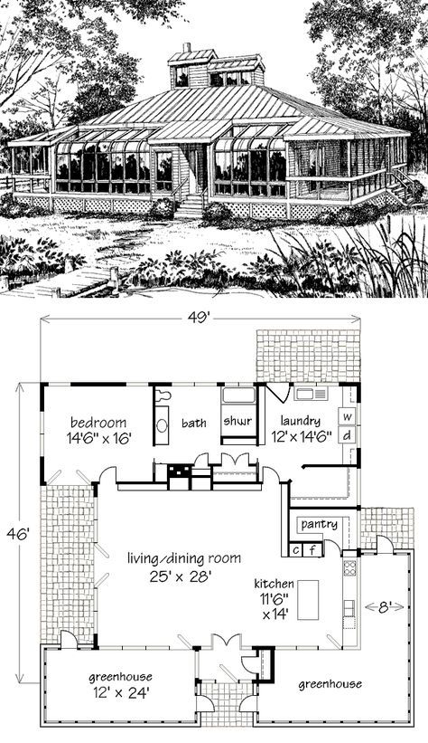 House Plan With Attached Greenhouse, House With Greenhouse Attached Floor Plans, Tiny House With Greenhouse Attached, House Plans With Greenhouse Attached, Floor Plans With Greenhouse, Floor Plan With Greenhouse, Homes With Greenhouses Attached, Houses With Greenhouses Attached, House Plan With Greenhouse