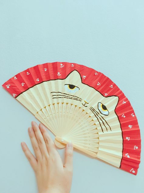 Hand Fans Design, Scenery Drawing For Kids, Anime Paper, Paper Fan, Lettering Alphabet Fonts, Paper Fans, Paper Artwork, Tole Painting