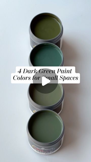 Benjamin Moore on Instagram: "Looking to add a moody touch to your home’s palette? Watch above for statement-making dark green paint colors perfect for small spaces like bathrooms, then head to our website or your locally owned store to shop color samples! #BenjaminMoore #Paint #Home #InteriorDesign #Moody" Benjamin Moore Emerald Green Paint Colors, Moody Green Benjamin Moore, Benjamin Moore Gothic Green, Benjamin Moore Backwoods Green, Benjamin Moore Dark Green, Deep Green Paint Colors, Salamander Benjamin Moore, Dark Green Paint Colors, Emerald Green Paint