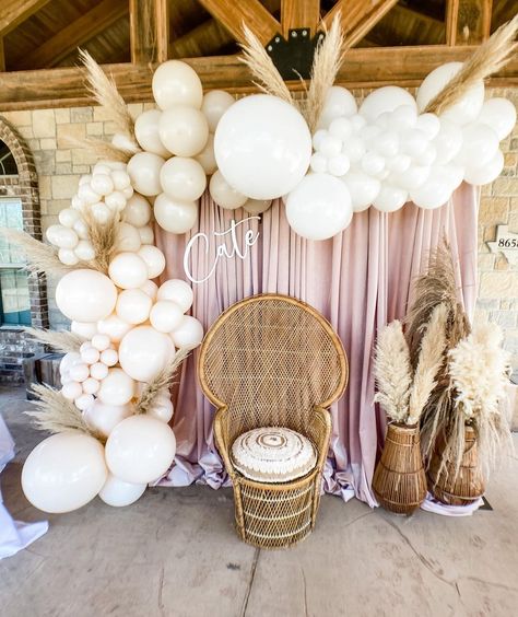 Rustic Debut Theme Backdrop, Bohemian 60th Birthday Party, Bohemian Debut Theme, Love Bug Party, Birthday Deco, Bug Party, Boho Backdrop, S Chair, Bridal Shower Balloons