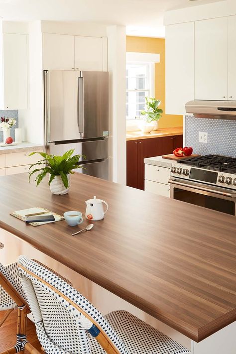 Formica Laminate - 3712-NG Walnut Butcherblock On-trend surfaces for your home Kitchen Rehab, Formica Laminate, Condo Decor, Condo Decorating, Cabinet Style, New Condo, Wet Bar, Light Oak, Apartment Ideas