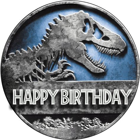 EDIBLE Jurassic World Birthday cake topper ICING/WAFER | Etsy Jurassic World Birthday Cake, Imprimibles Jurassic Park, World Birthday Cake, Park Party Decorations, Jurassic World Birthday, T-rex Art, Jurassic Park Birthday Party, Jurassic Park Party, Dinosaur Birthday Theme