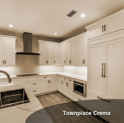 TOWN COLLECTION :: Townplace Crema (TQ) - All Wood Cabinets Forevermark Cabinets, Wood Door Frame, Oven Cabinet, Plywood Shelves, Plywood Boxes, Mdf Doors, Base Moulding, Face Frame, Farm Sink