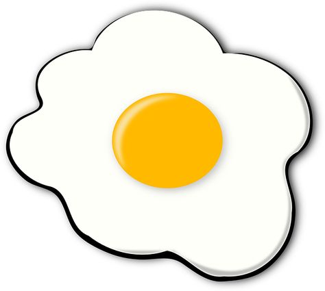 Free Vector Graphic: Egg, Fried, Food, Breakfast, Yolk - Free Image on Pixabay - 35939 Egg Pictures Image, Egg Yolk Drawing, Egg Drawing, Egg Clipart, Egg Snacks, Sunnyside Up Eggs, Egg Pictures, مشروعات العلوم, Egg Vector