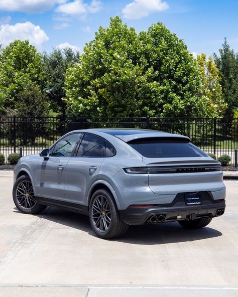 Porsche North Houston on Instagram: "Porsche Cayenne Coupe painted in Arctic Grey over a Black interior. This Porsche is packed with options from Porsche such as, Premium Package Plus, Sport Tailpipes in Dark Bronze, Soft Close Doors and more.   #PorscheNorthHouston #Porsche #Houston #Texas #PorscheCayenne #Cayenne #CayenneCoupe" Porsche Cayenne Coupe Interior, Porsche Cayenne Coupe, Porsche Suv, Premium Packaging, Soft Close Doors, Porsche Cayenne, Houston Texas, Cayenne, Black Interior