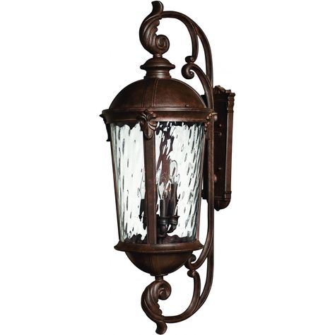 Hinkley Lighting Windsor Six Light 42-Inch Outdoor Wall Light - River Rock - 1929RK. 1929RK. Outdoor Wall Lanterns & Sconces . Windsor combines elegant details and decorative cast detailing into its cast aluminum construction. The unique River Rock finish and clear water glass panels add to its majestic style. Dimensions (in inches): 14 W X 17 D X 42 H. Wall Mount Lantern, Home Lighting Design, Wall Lanterns, Hinkley Lighting, Outdoor Wall Lantern, Water Glass, Candelabra Bulbs, Wall Lantern, Outdoor Lanterns