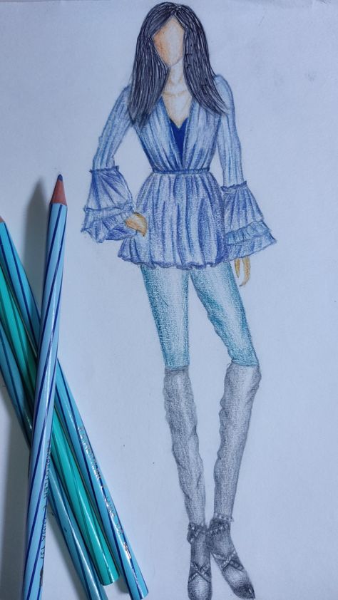 Colored Pencil Fashion Illustration, Staedtler Pencil, Color Pencil Illustration, Fashion Illustration Dresses, Pencil Illustration, Waltz, Fashion Sketches, Colored Pencils, Fashion Illustration