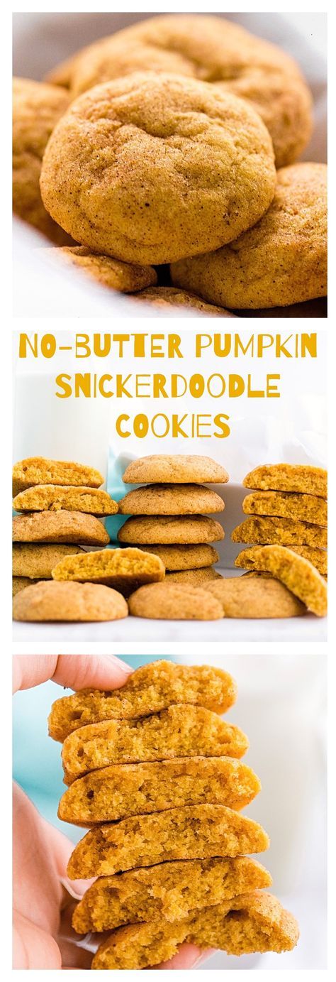 Pumpkin Snickerdoodle Cookies, Vegan Pumpkin Cookies, Soft Pumpkin Cookies, Pumpkin Snickerdoodles, Dairy Free Pumpkin, Pumpkin Cookie Recipe, Dairy Free Treats, Dairy Free Cookies, Snickerdoodle Cookies