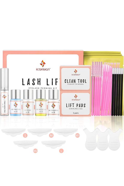 Eyelash Perm Kit, Premium Home Lash Lifting Kit with Whole Tools, Lash Lifts, Lash Curling, Suitable for Salon Lash Lift Kit, Semi Permanent Eyelashes, Small Lashes, Eyelash Perm Kit, Lash Perm, Permanent Eyelashes, Lash Lifts, Eyelash Perm, Lash Lifting