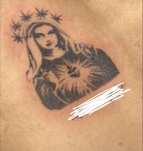 Virgin Mary Tattoo Design, Fatima Tattoo, Mother Mary Tattoos, Virgin Mary Tattoo, Mary Tattoo, Peacock Tattoo, Palm Tattoos, Handpoke Tattoo, Religious Tattoos