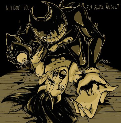 Boris Bendy And The Ink Machine Fanart, Alice Angel X Sammy, Bendy And Ink Demon, Alice Bendy And The Ink Machine, Ink Demon X Alice Angel, Bendy And The Ink Machine Alice Angel, Bendy And The Dark Revival Audrey, Boris Bendy And The Ink Machine, Alice Angel And Bendy