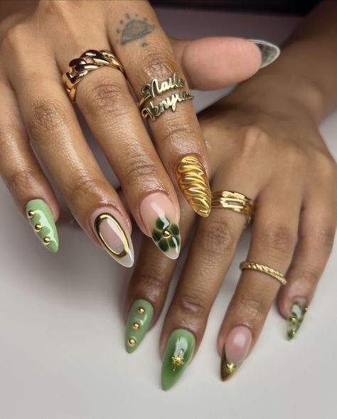 30 Natural Nails You'll Love Light Green Nails With Flowers, Ethereal Nails, Earthy Nails, Chrome Designs, Nails Classic, Aura Nails, In Conclusion, Natural Nail Art, 3d Flower Nails