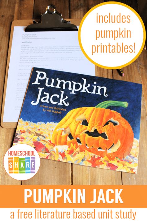 Pumpkin Jack Unit Study – Homeschool Share Pumpkin Unit Study Preschool, Pumpkin Unit Study 2nd Grade, Pumpkin Jack Book Activities, Pumpkin Jack Experiment, Pumpkin Unit Study, Pumpkin Jack Book, Pumpkin Jack Activities, Pumpkin Unit Kindergarten, Classroom Activity Ideas