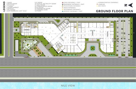 Mixed Use Hotel And Mall, Mix Use Building Architecture Plan, Mixed Use Building Site Plan, Plaza Plan Architecture, Shopping Mall Site Plan, Market Plan Design, Commercial Center Plan, Mixed Used Building Plan, Small Shopping Complex Design