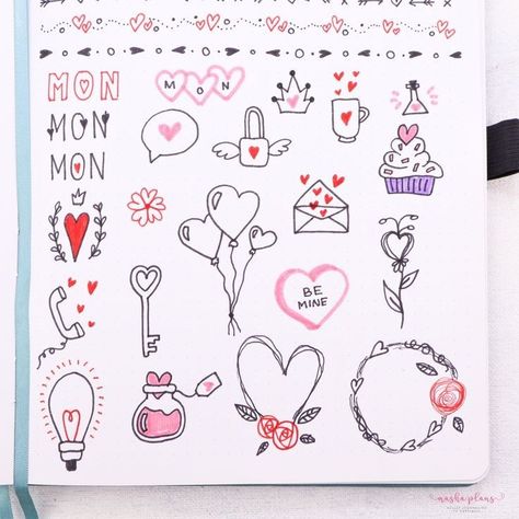 Love Notes Doodles, Bujo Valentine's Day, Valentine Whiteboard Ideas, Valentines Day White Board Ideas, Valentines Journal Ideas, Love Letter Decoration Ideas, Cute Valentines Doodles, Valentine’s Day Doodles, Love Letter Doodles