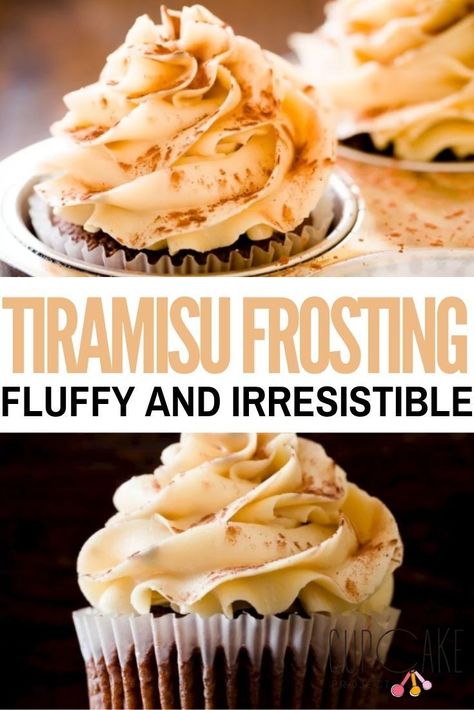 Tiramisu Frosting Recipe, Tiramisu Frosting, Swiss Meringue Buttercream Frosting, Meringue Buttercream Frosting, Easy Frosting, Frosting Recipes Easy, Cupcakes Recipes, Icing Frosting, Buttercream Frosting Recipe