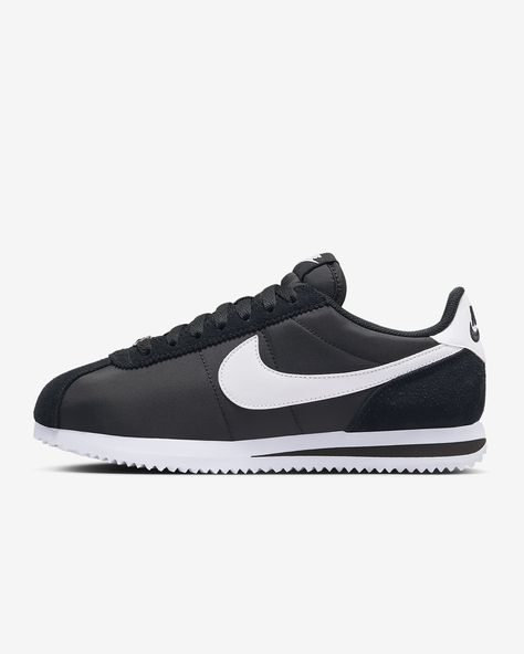 Nike Men Outfit, Nike Cortez Outfit, Nike Cortez Black, Nike Cortez Women, Cortez Nike, Nike Cortez Shoes, Cortez Shoes, Classic Cortez, Mens Shoes Black