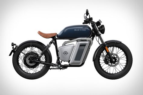 Maeving is a British-designed electric motorcycle that's easily the most stylish urban transportation around. The influence of classic British motorcycles is immediate in the design,... Hire Purchase, Bike Motor, Мотоциклы Cafe Racers, Electric Motorbike, British Motorcycles, Electric Winch, Solar Electric, Electric Vehicles, Electric Motorcycle