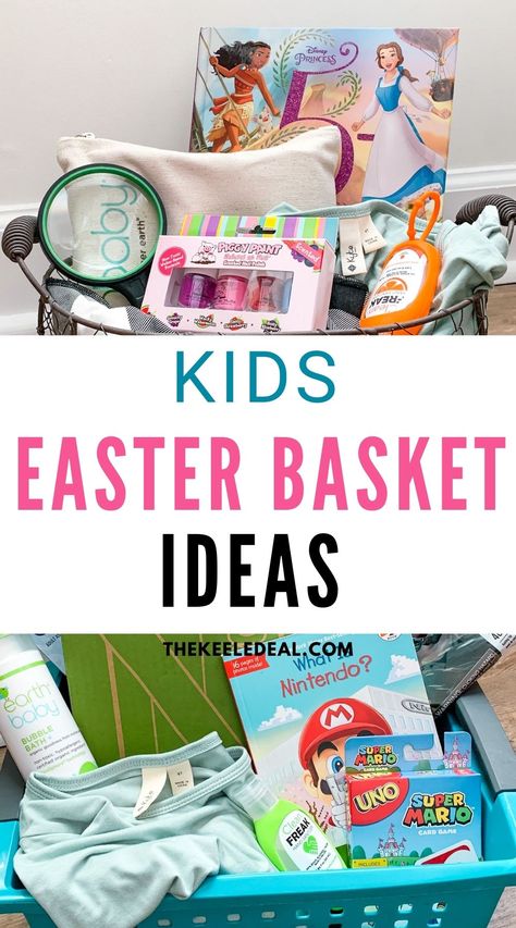 Fun Easter Gifts for Kids - The Keele Deal Diy Easter Baskets For Kids, Themed Easter Baskets, Diy Easter Baskets, Easter Baskets For Kids, Easter Basket Themes, Baskets For Kids, Fun Easter Baskets, Easter Baskets To Make, Art Books For Kids