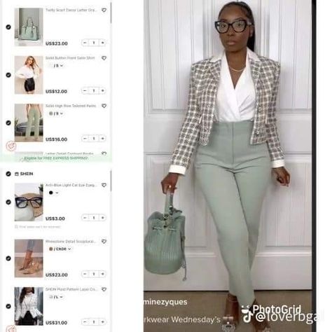 Business Professional Outfits Shein, Work Shein Outfits, Work Outfits From Shein, Professional Outfits Women Shein, Business Casual Shein, Shein Outfits For Work, Office Outfits Women Shein, Fall 2023 Outfits Work, Work Outfits Women Shein