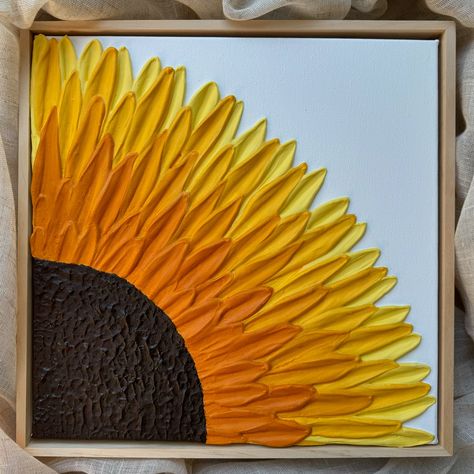 Bringing sunshine to your space with this vibrant sunflower texture art! 🌻 30cmx30cm pine wood framed textured art for sale. Dm for custom orders. #texturedart #textureart #femaleartist #melbourneaustralia🇦🇺 #sunflowerlove #giftideas #walldecor #modernart Art Texture, Textured Art, Texture Art, Female Artists, Art For Sale, Custom Orders, Pine Wood, Modern Art, Sunflower