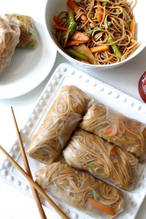 Spring Rolls and Summer Rolls Better Than Takeout Noodle Spring Rolls, Healthy Spring Rolls, Summer Rolls Recipe, Vegan Spring Rolls, Best Asparagus Recipe, Asparagus Recipes Baked, Spring Meals, Cooking Chinese Food, Chicken Spring Rolls