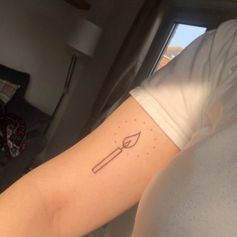 Simple candle tattoo Candle Tattoo Minimalist, Birthday Candle Tattoo, Small Candle Tattoo, Draw A Candle, Tattoo Candle, Candle Tattoo Design, Simple Candle, Piercing Inspiration, Tiny Tats