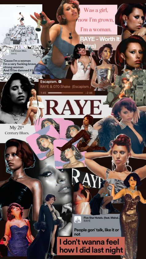 #fyp #raye #brits #my21stcenturyblues #artist #singer Raye Aesthetic, Artist Singer, Ice Cream Man, Vintage Music Posters, Magazine Collage, Palaye Royale, Music Aesthetic, Manga Covers, Summer Wallpaper