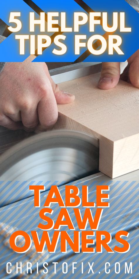 Tablesaw Tips And Tricks, Table Saw Projects Beginner, How To Use A Table Saw, Tablesaw Jigs, Table Saw Push Stick, Table Saw Extension, Sewing Machine Table Diy, Woodworking Beginner, Small Table Saw