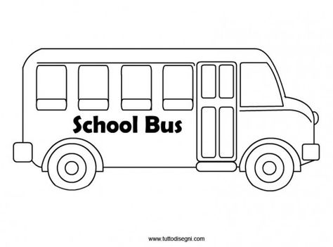 Bus Sketch Simple, How To Draw A School Bus, Bus Outline, School Bus Drawing, Bus Drawing, Preschool Crafts Fall, Transportation Crafts, Hindi Worksheets, Bus Line