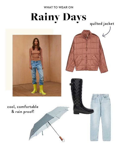 Rainy Day Outfits Rainy Lake Day Outfit, Rainy Day Outfit Men, Rainy Day Outfit For School, Rainy Outfit, Rainy Day Fashion, New York Outfits, Black Leggings Outfit, Practice Outfits, Dinner Outfits