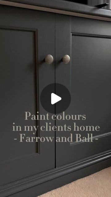 Katherine Jane Channell on Instagram: "Colours in my clients house 🎨

Lots of lovely warm cosy hues to bring depth. All @farrowandball paints 🖌️

Which one is your favourite?

#farrowandball #notanad #cosycolours #paint #paintcolours #farrowandballpaint #farrowandballrailings #londonstone #homeinterior #homeinterioruk #interior #interiordesign #interiordesigner" Broccoli Brown Farrow And Ball, Off Black Farrow And Ball, Farrow And Ball Black, Farrow And Ball Paint, Farrow And Ball, Paint Colours, Black Kitchens, Which One Are You, Paint Colors