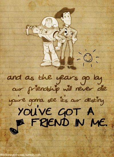 Buzz and Woody :) Animation Disney, 25th Quotes, Film Disney, Quotes Disney, To Infinity And Beyond, Trendy Quotes, Visual Statements, Disney Quotes, Monsters Inc