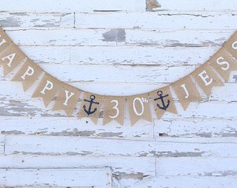 Nautical 40th birthday sign | Etsy Nautical 30th Birthday Party, Nautical Birthday Decorations, 50th Birthday Decor, Anchor Birthday, Baby Sprinkle Decorations, 40 Birthday Signs, 50th Birthday Banner, 30th Birthday Banner, 30th Birthday Presents