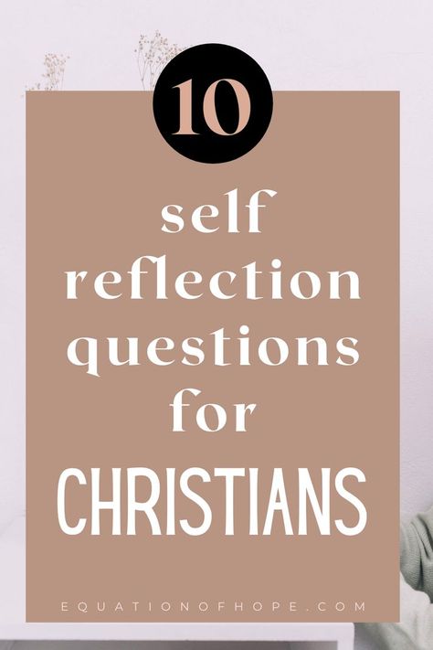 While serving God and being involved in godly things is important, keeping your heart and mind close to Jesus is far more important. If you've been so consumed by religious activities to the point of losing sight of Jesus, it's time to pause and self-reflect. Click here for 10 self-reflection questions for christians. These powerful questions will help you examine where you stand in your faith. #christianjourney #christiancommunity #faithwalk #selfreflection #christianreflection God Questions To Ask, Christian Questions To Ask Yourself, Christian Reflection Questions, Who Is Jesus To You, Questions To Ask Christian Friends, Deep Christian Questions, Christian Get To Know You Questions, Spiritual Questions To Ask People, Bible Study Questions Small Groups