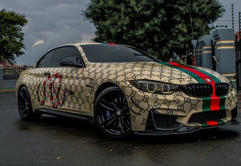 Bmw m4 gucci wrap @emotionz_dj one and only in South Africa Smart Car Wrap Ideas, Bmw M4 Custom, Bmw Wrap Ideas, Bmw Wrap Design, Bmw M4 Wrap, Bmw M4 Colors, Bmw Wrap, Honeycomb Car Wrap, Car Tent Camping