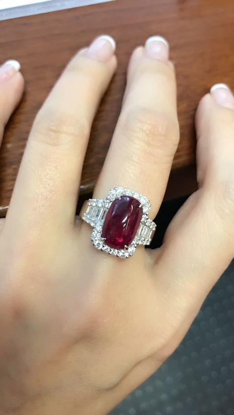 Rectangle Engagement Rings, Blood Ruby, Ruby And Diamond Ring, Sapphire Wedding Band, Diamond Ring Set, Ruby Diamond Rings, Ruby Engagement Ring, Ruby Jewelry, Blood Red