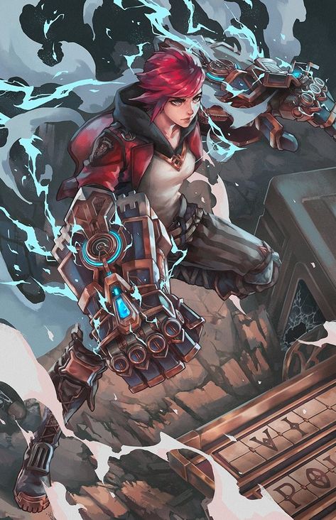 Arcane Steampunk, Arcane Style, Vi Cosplay, Vi Arcane, Legend Images, Vi League Of Legends, Jinx League Of Legends, League Of Legends Characters, Cartoon People