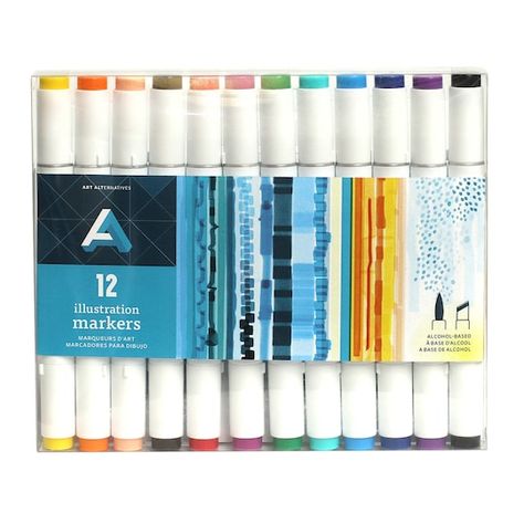 Canvas Paper Art, Illustration Markers, Alternative Art, Highlighters Markers, Coloring Markers, Markers Set, Alcohol Markers, Sewing Art, Detail Art